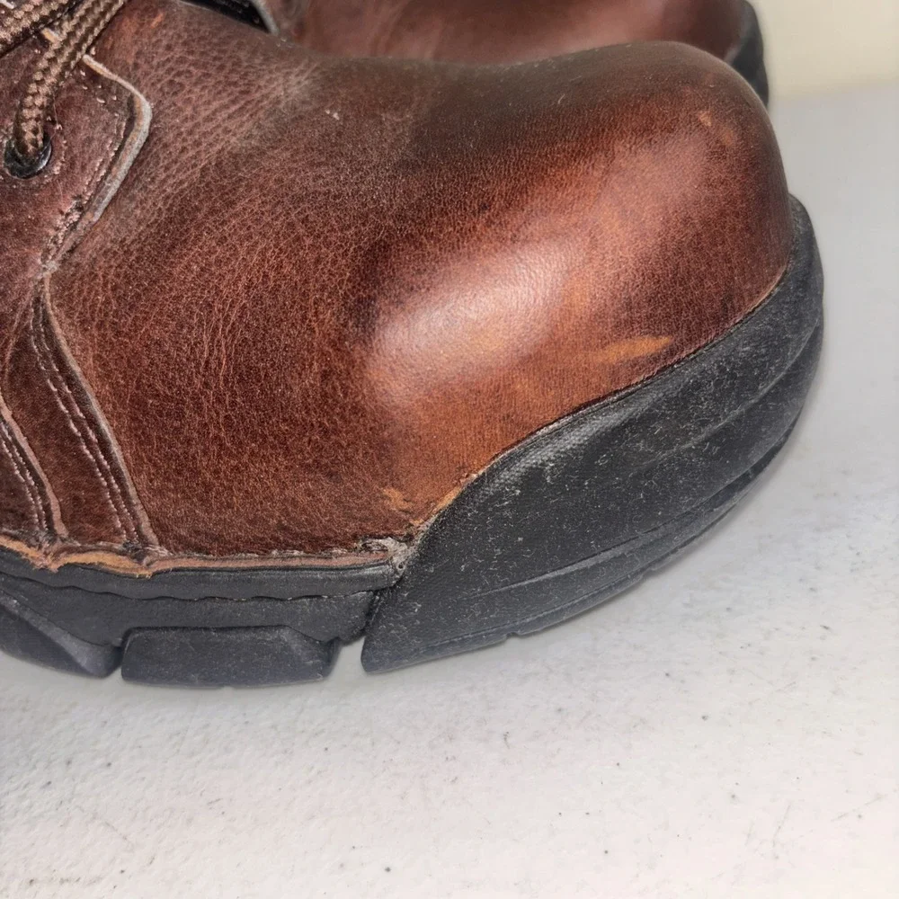 Wolverine Men's Leather Falcon Oxford Steel Toe PeakAG Work Shoes‎ W02372 Sz 10M